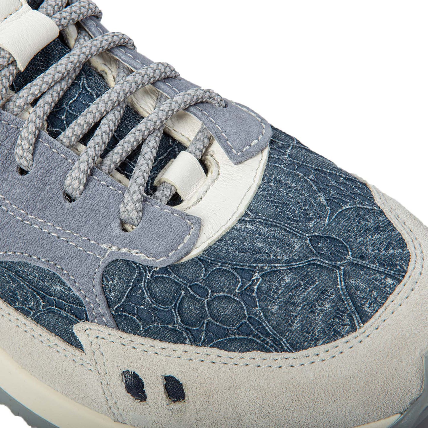 HOTY FLOWERS in camoscio blu CR