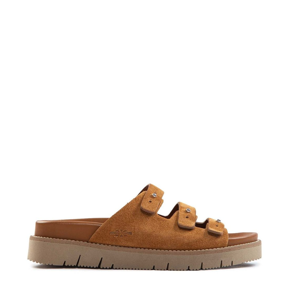 THREE  SUEDE COGNAC CR